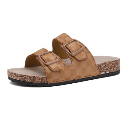 Women's Chic Checkered Slide Sandals