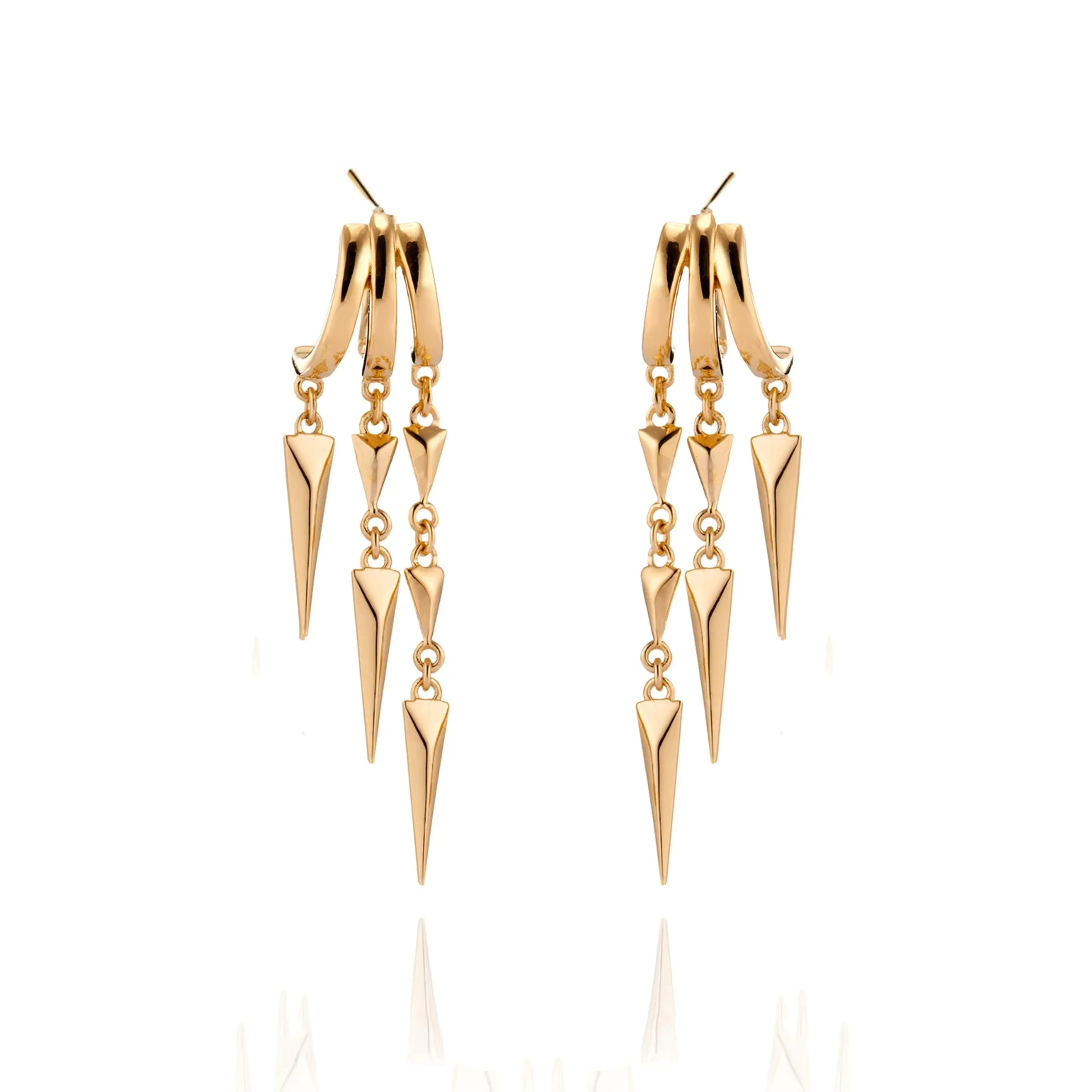 14K Gold Plated Long Tassel Earrings for Women