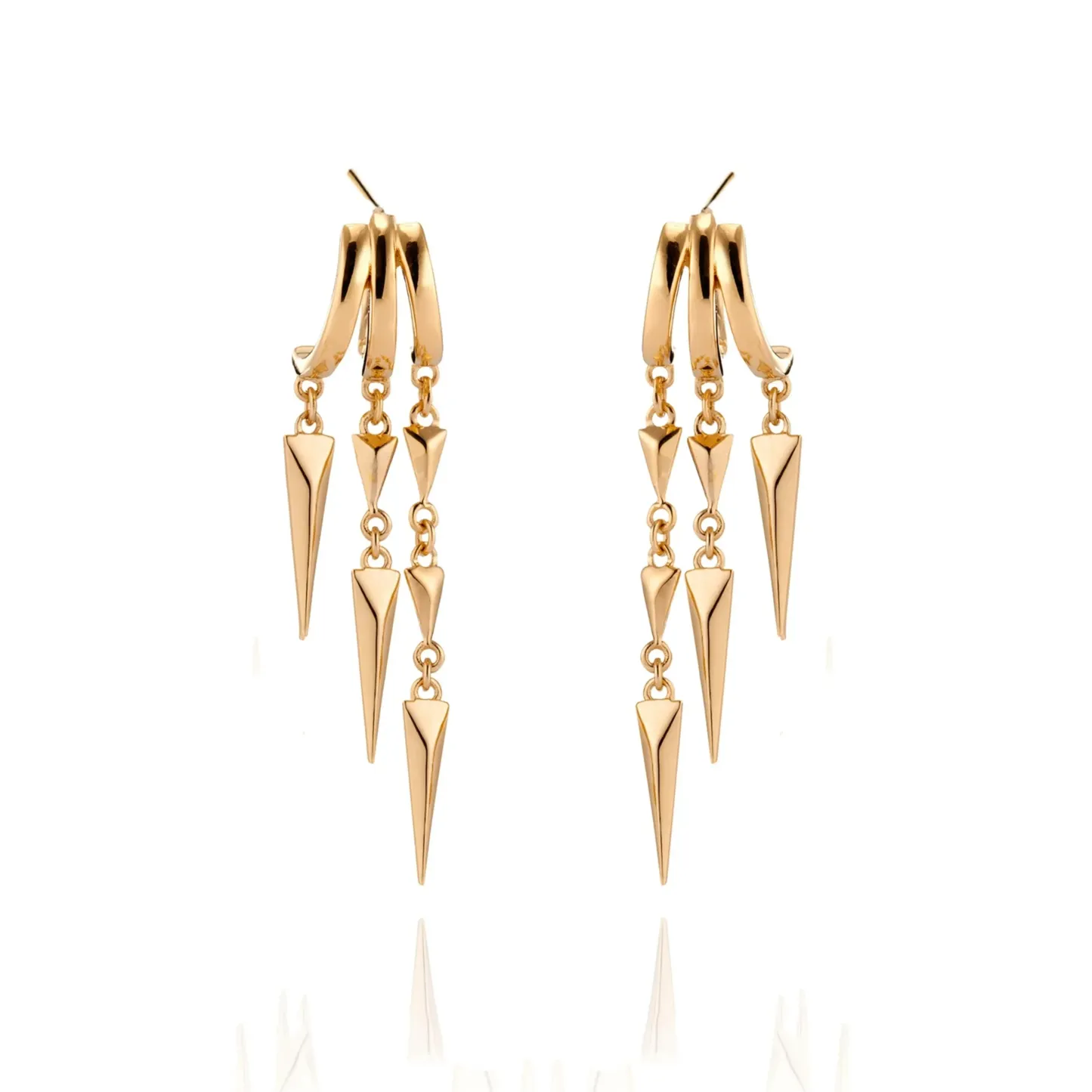14K Gold Plated Long Tassel Earrings for Women