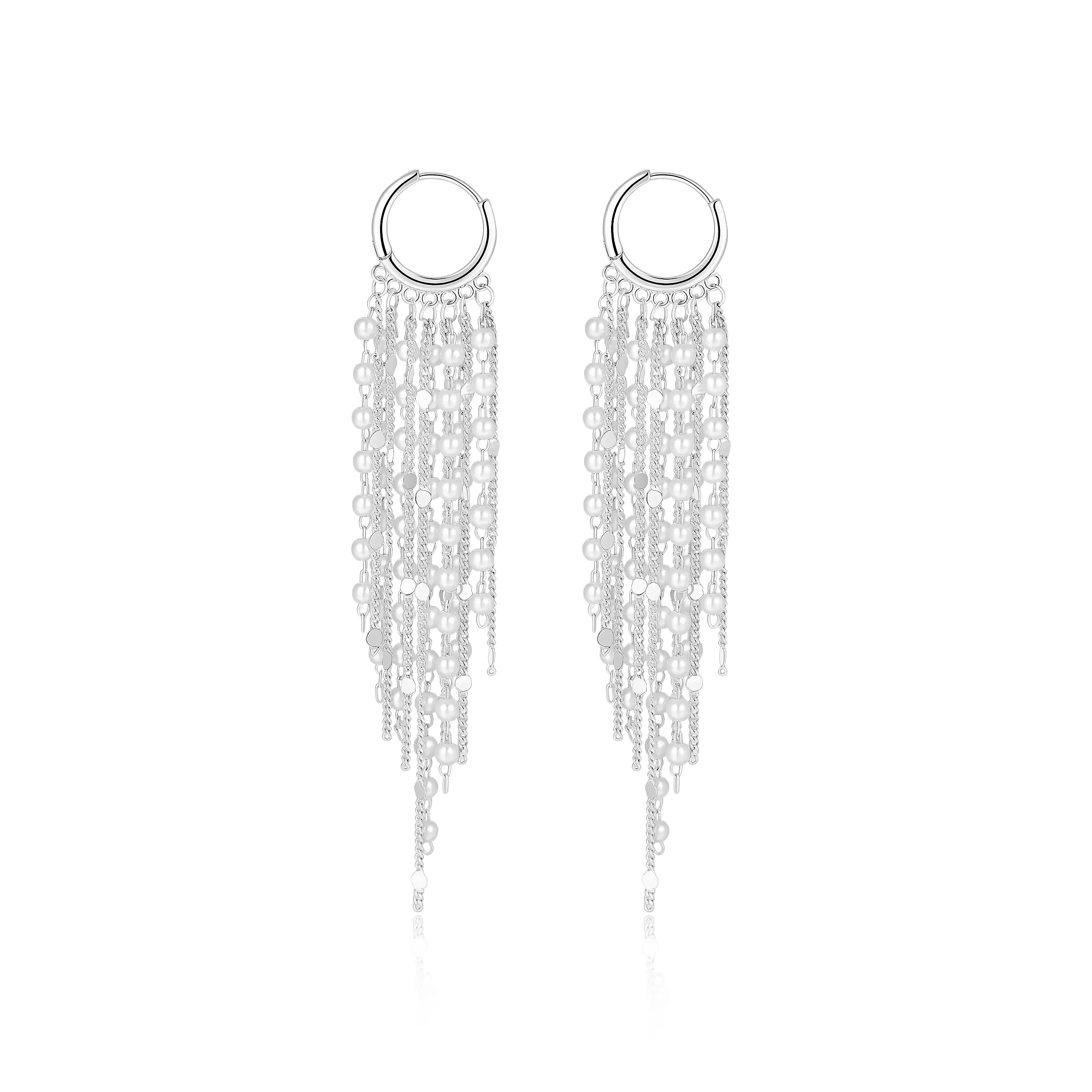 14K Gold Plated Long Tassel Earrings for Women