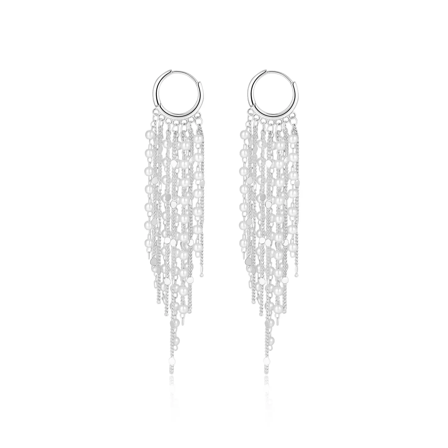 14K Gold Plated Long Tassel Earrings for Women