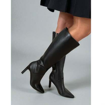 Women's Knee High Heeled Boot