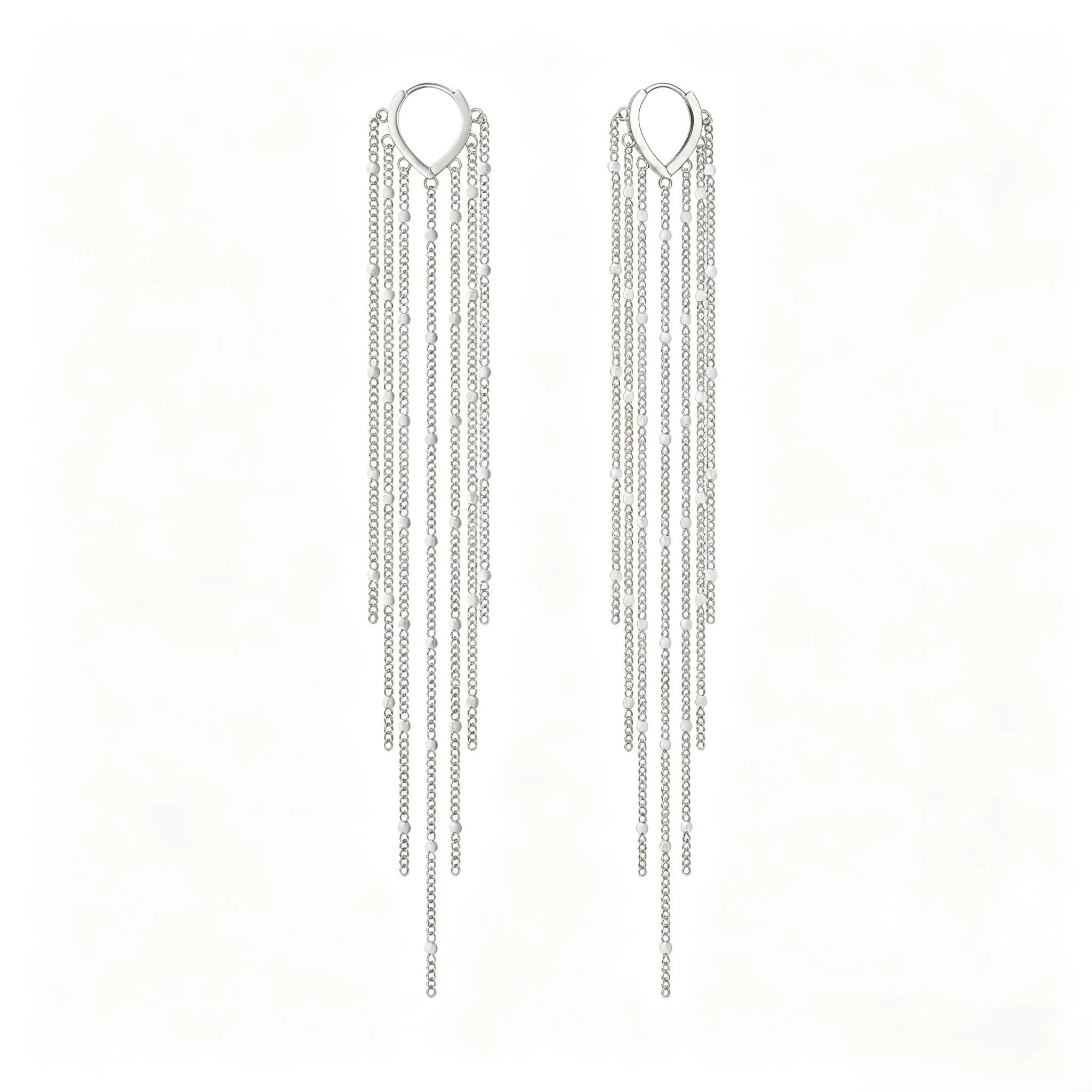 14K Gold Plated Long Tassel Earrings for Women