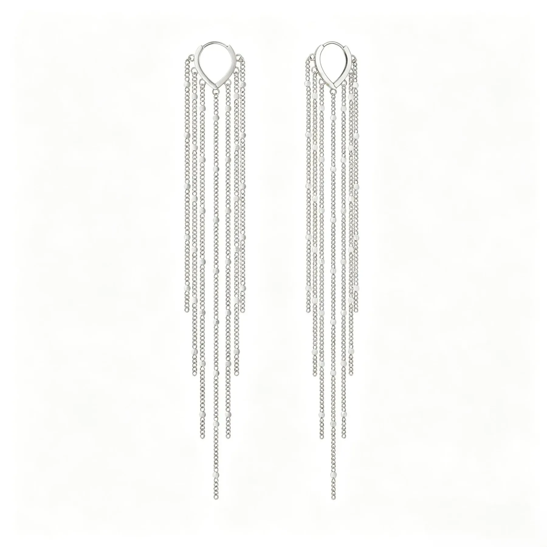 14K Gold Plated Long Tassel Earrings for Women