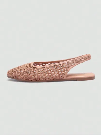 Women's Woven Back Strap Low-Top Shoes