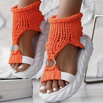 Women's Knitted Platform Sandals