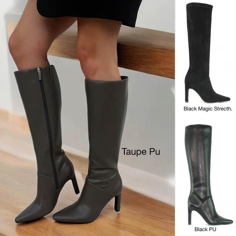 Women's Knee High Heeled Boot