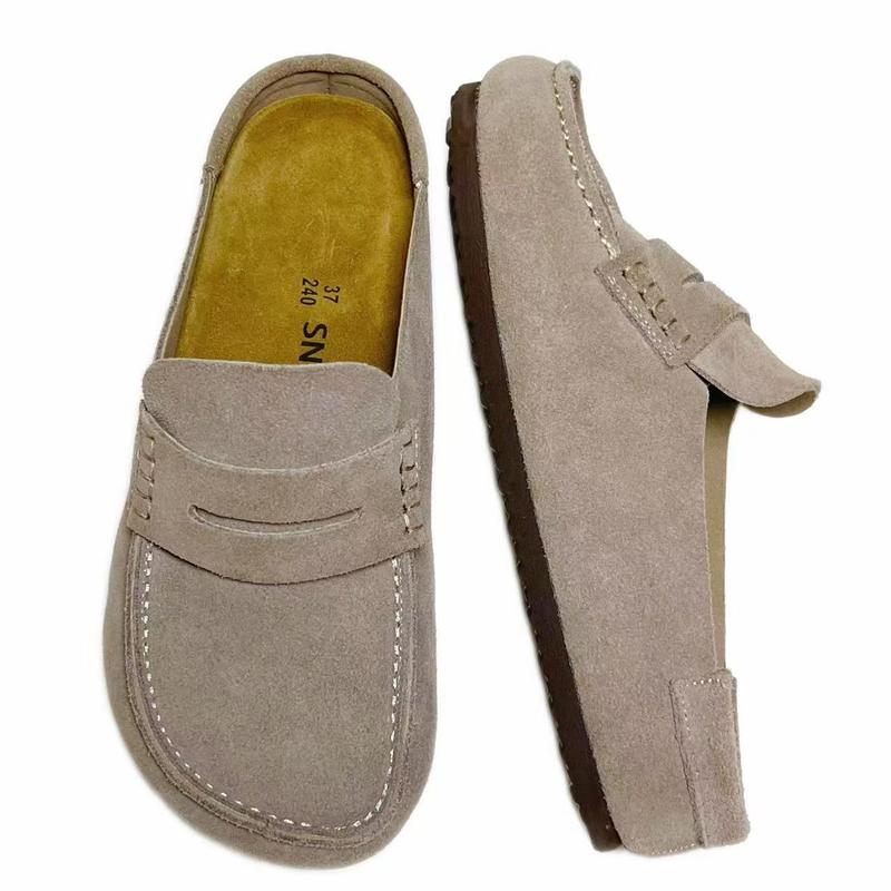 Women's & Men's Genuine Suede Penny Loafer Slip