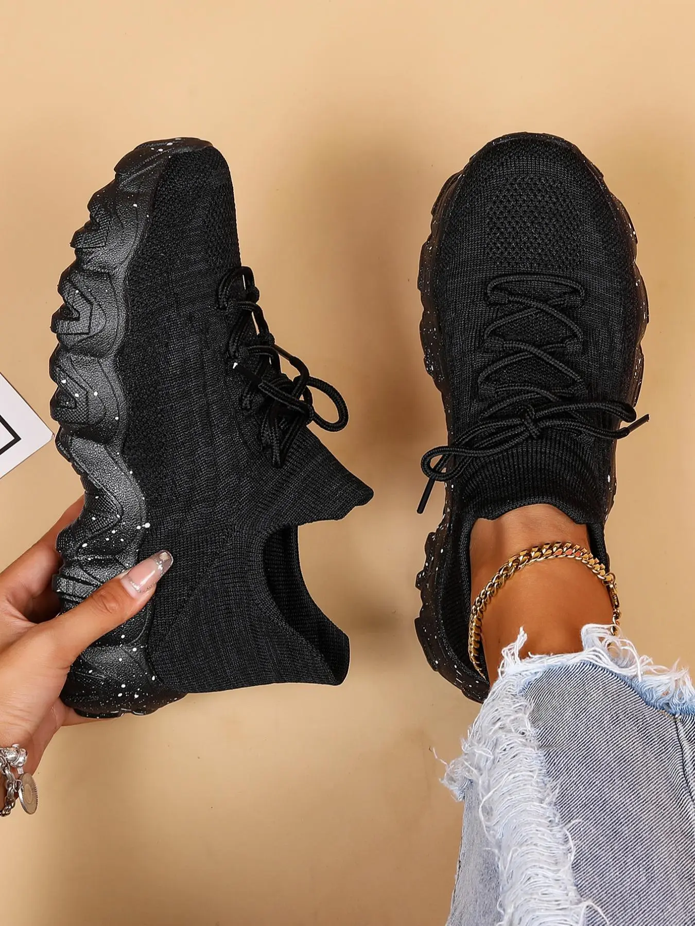 Women's Lace-up Low Top Summer Sneakers