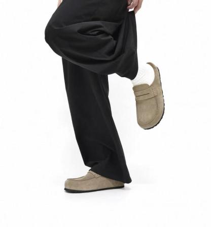 Women's & Men's Genuine Suede Penny Loafer Slip