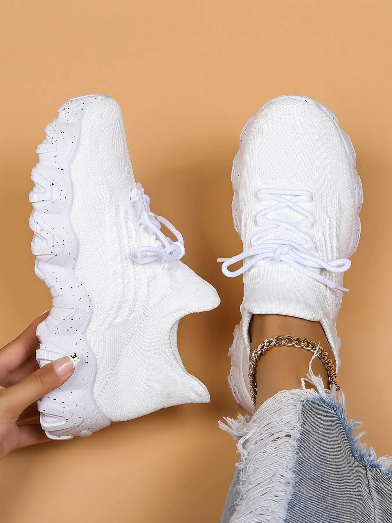 Women's Lace-up Low Top Summer Sneakers