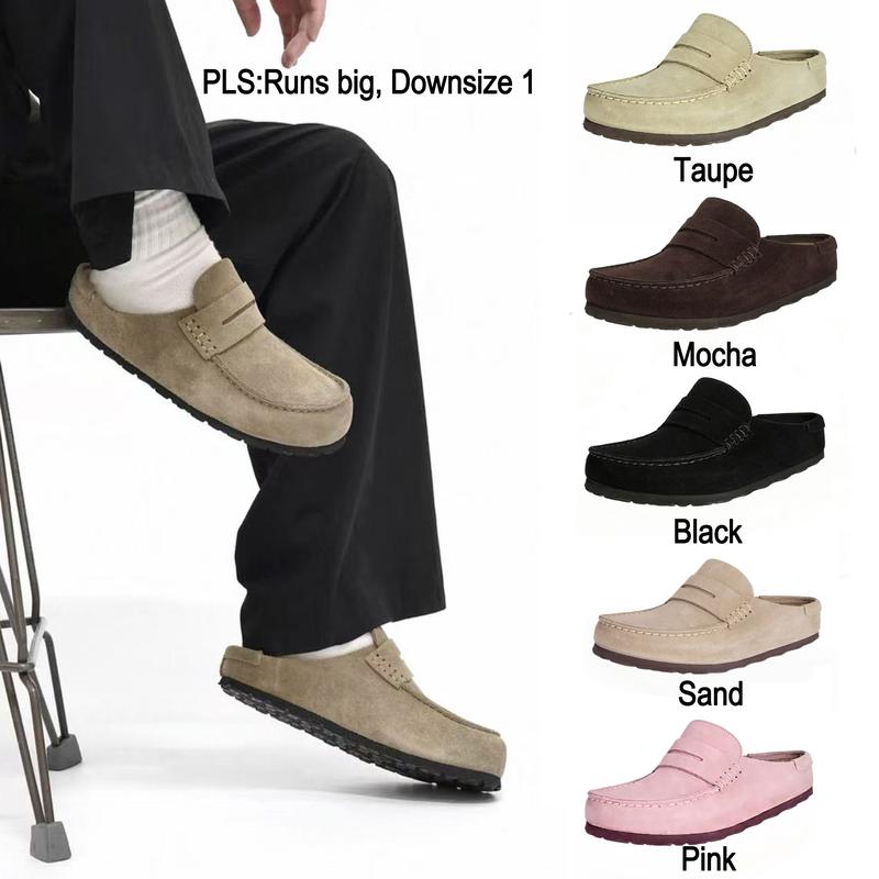 Women's & Men's Genuine Suede Penny Loafer Slip