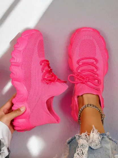 Women's Lace-up Low Top Summer Sneakers
