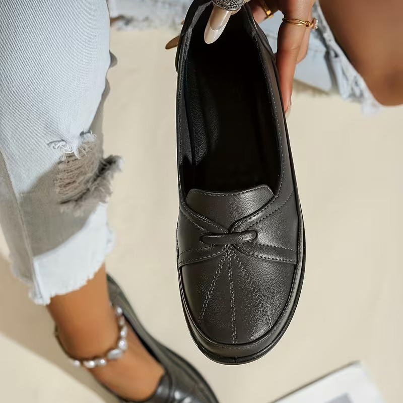 Women's Large Size Slip-On Penny Loafers