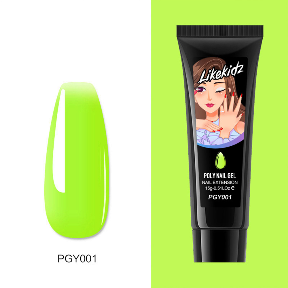Poly Nail Gel - Fluorescent Green