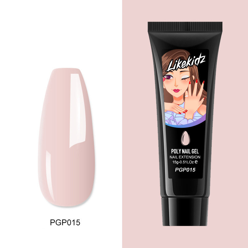 Poly Nail Gel - Clear Coffee