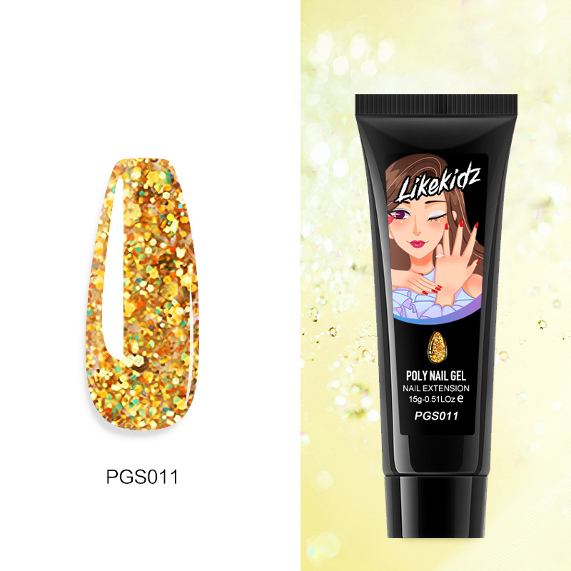 Pinkish Yellow Poly Nail Gel