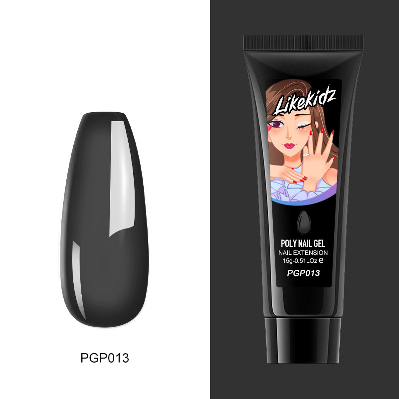 Poly Nail Gel - Black