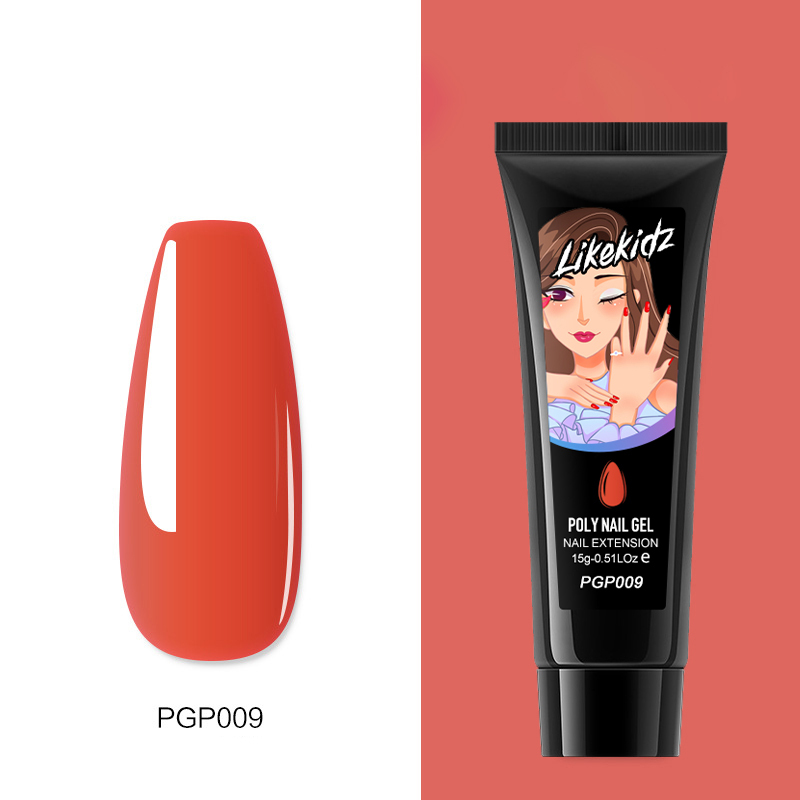 Orange Poly Nail Gel