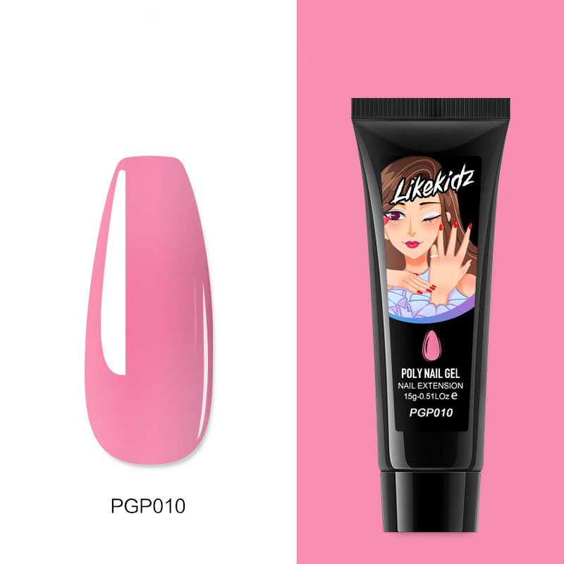 Temperature Color Changing Strong Red Glitter Poly Nail Gel