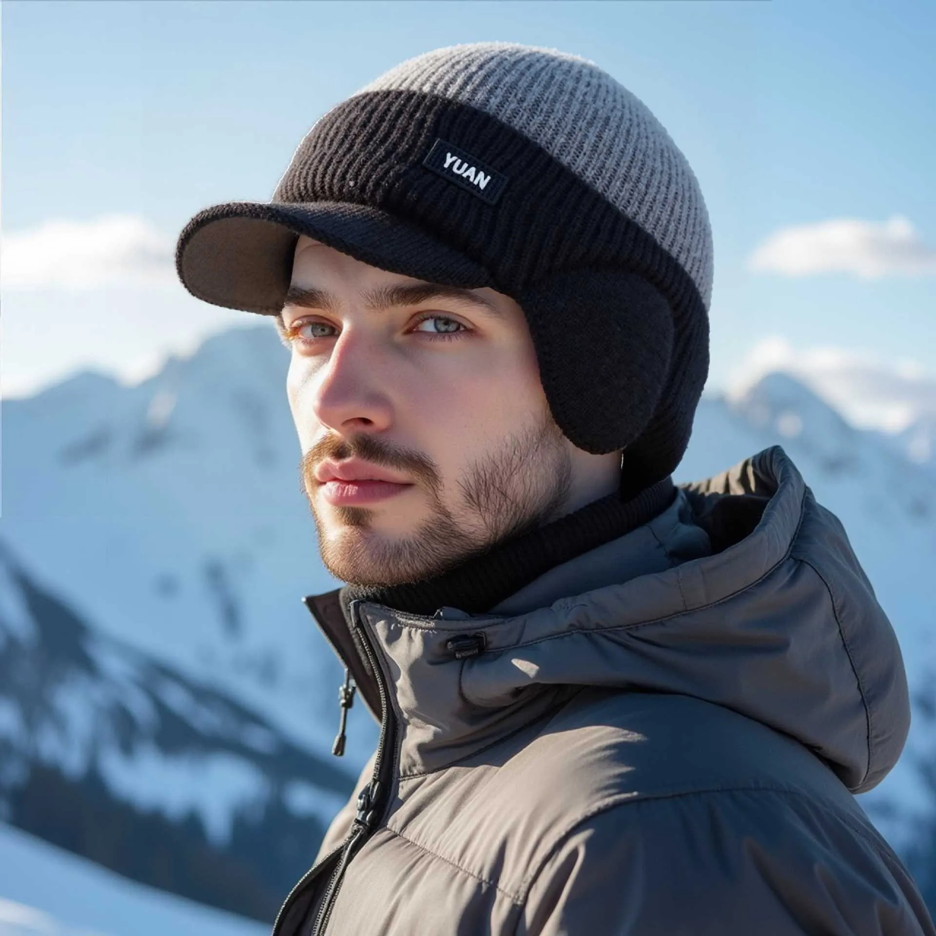 ☃️Elastic Warm Ear Protection Knitted Hat