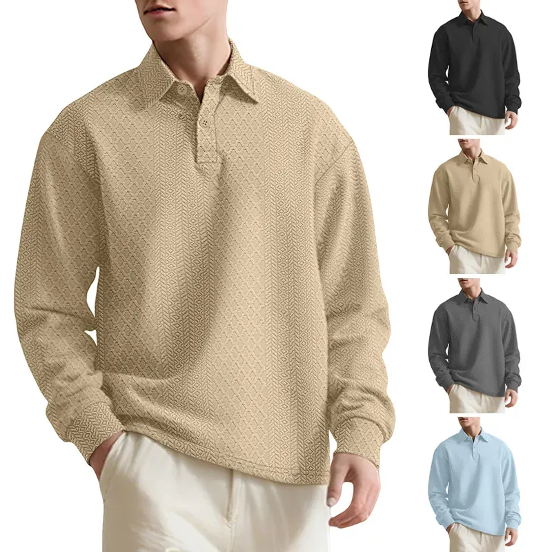 🔥 Limited time 50% Off: New Men’s Polo & Sweatshirt in Elegant Jacquard Design