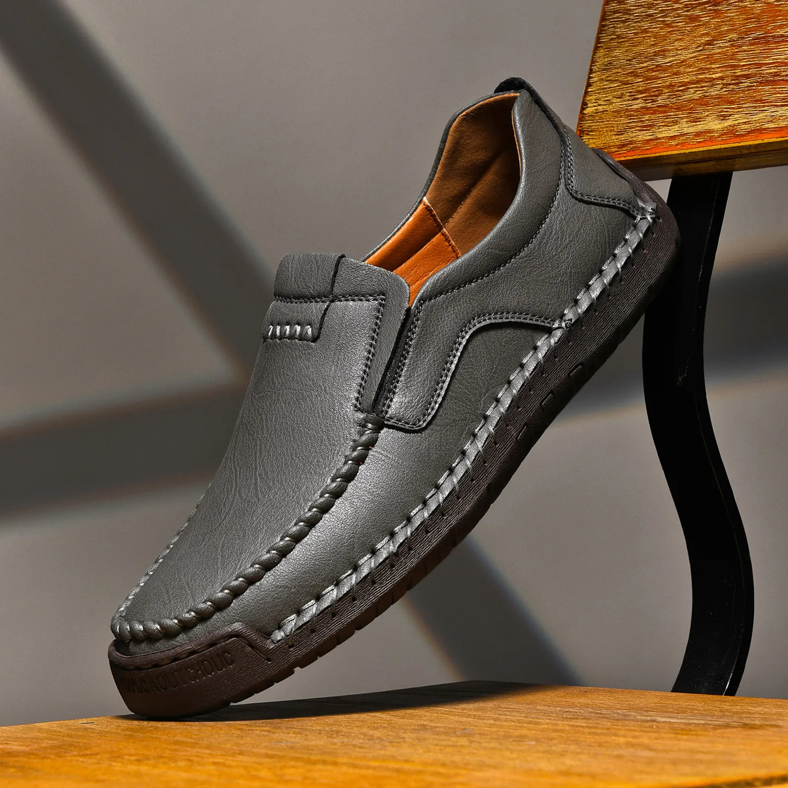 🔥On This Week Sale 50% Off🔥Men's handcrafted genuine leather orthopedic loafers with arch support