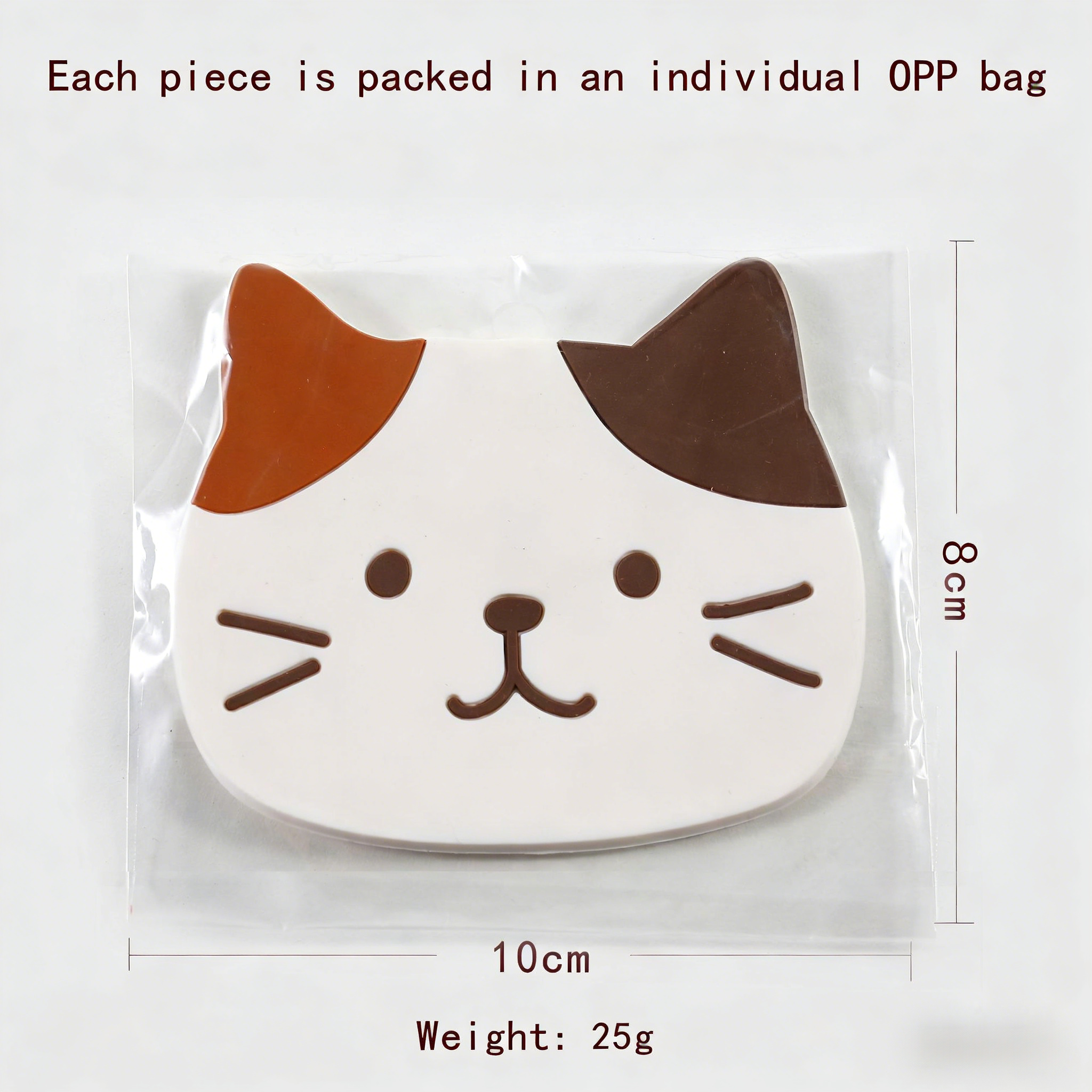 Cute cat-shaped anti-slip and heat-resistant silicone bowl mat, teacup mat, heat-insulating placemat