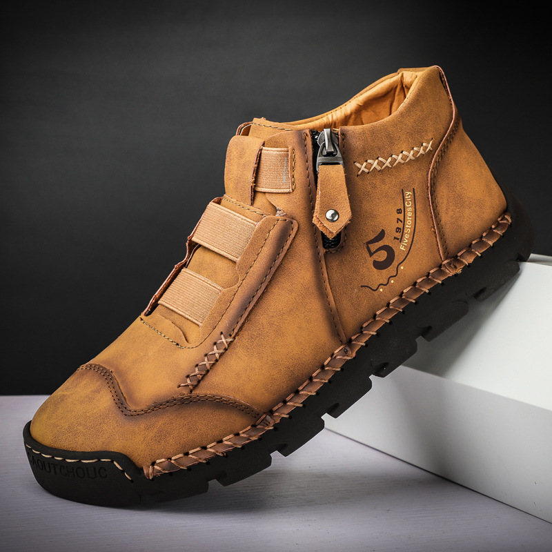 🔥Today 70% off🔥Men's genuine leather waterproof non-slip fashionable orthopedic shoes
