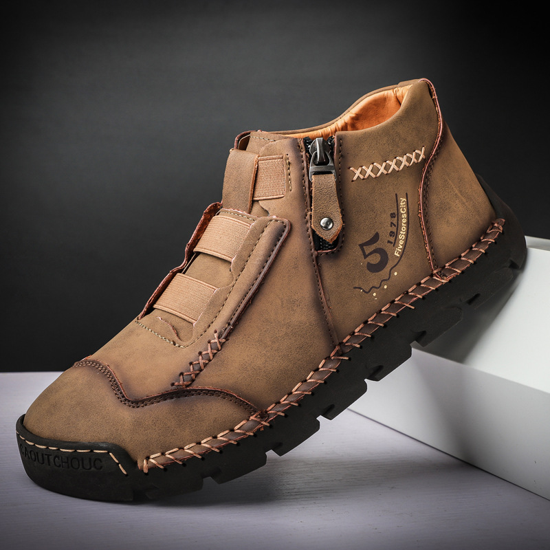 🔥Today 70% off🔥Men's genuine leather waterproof non-slip fashionable orthopedic shoes