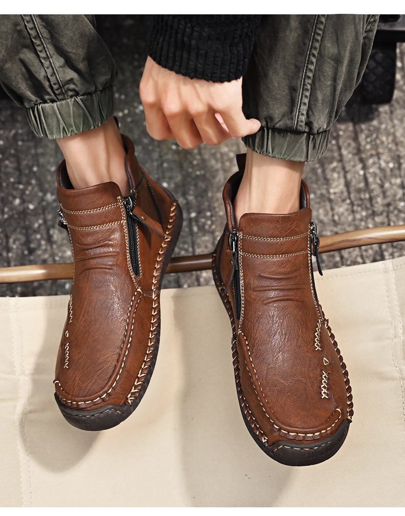 ⏰Last Day! 60% OFF 🔥Men's handmade genuine leather outdoor loafers