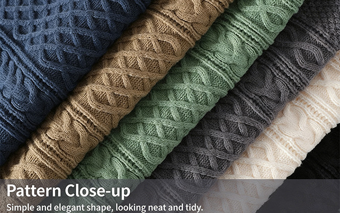 Men's and women's autumn and winter round neck fleece-lined solid color knitted sweaters