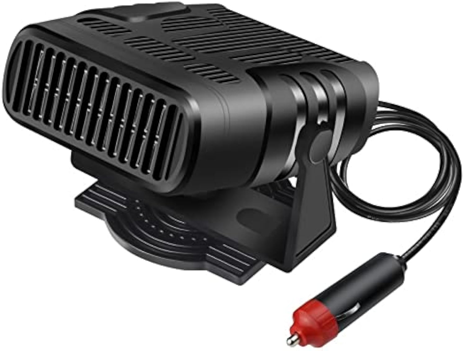 Portable Car Heater for Toyota Land Cruiser HV 2024+, 360° Adjustable Dual Mode Warm Air Natural Wind Sturdy and Stable Windshield Defogger