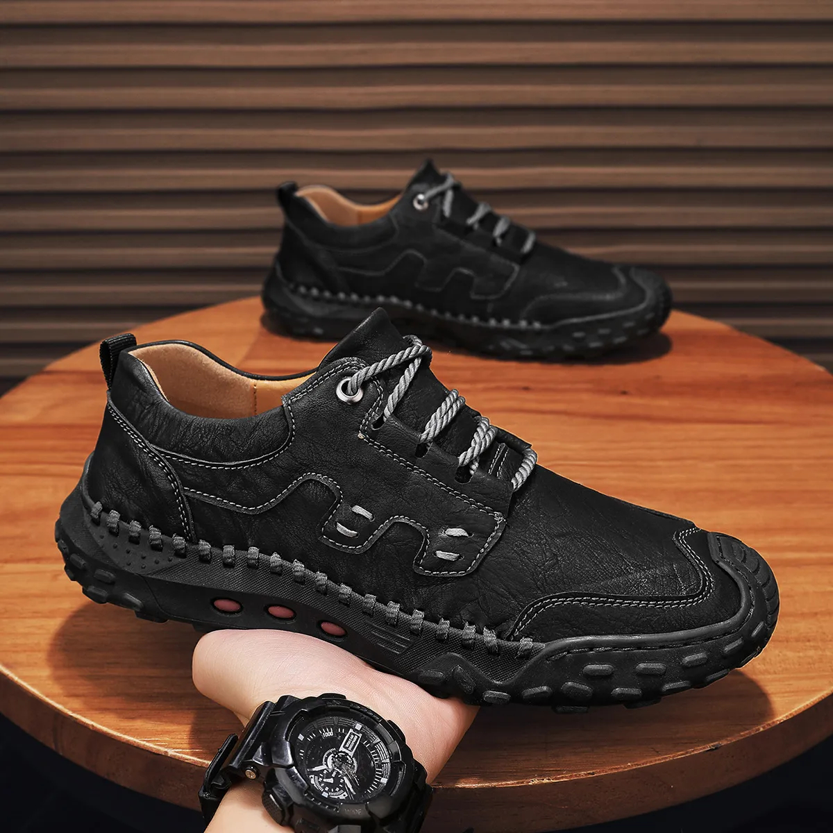 🔥Today 70% off🔥Men's handmade non-slip genuine leather orthopedic loafers