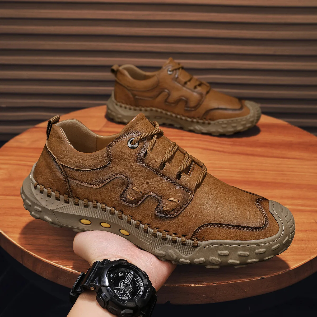 🔥Today 70% off🔥Men's handmade non-slip genuine leather orthopedic loafers