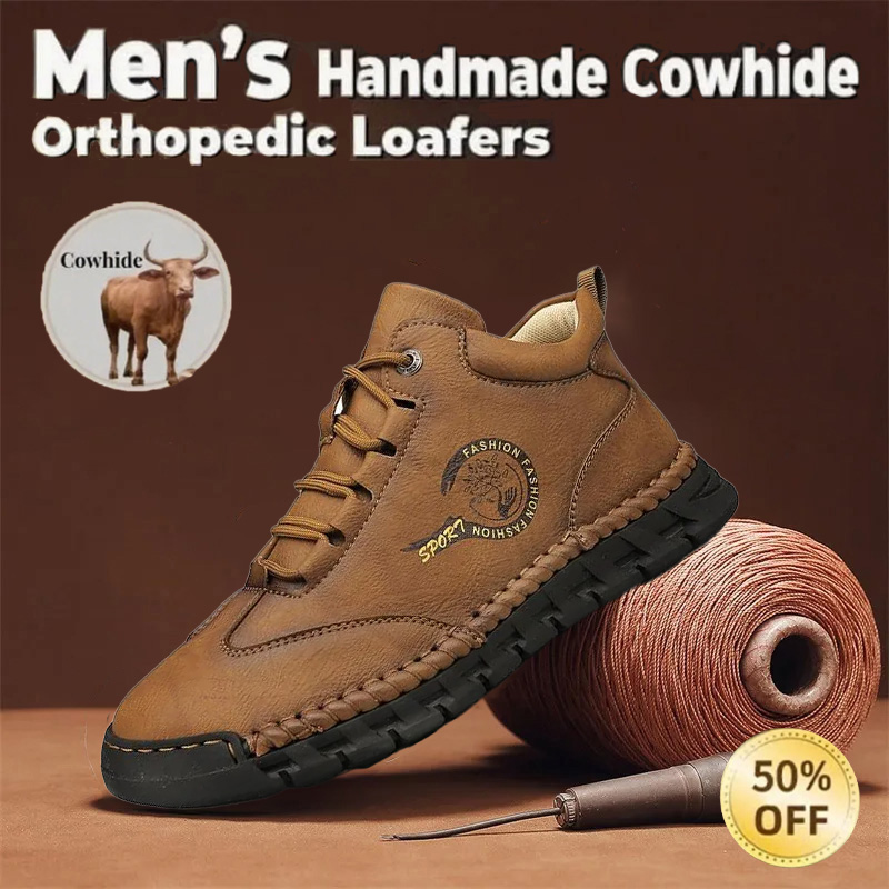 🔥Hot-selling 50% off today only🔥Men's handmade non-slip genuine leather orthopedic shoes