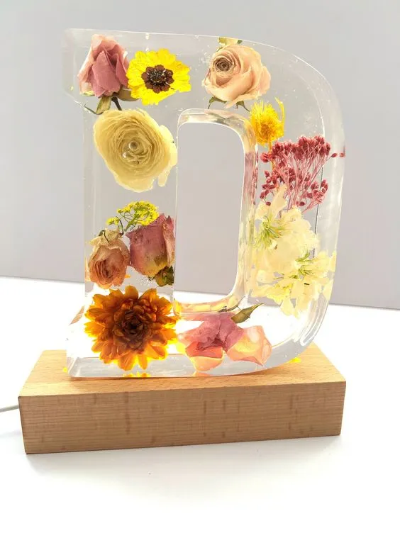 🌸 Flowers Resin Night Light