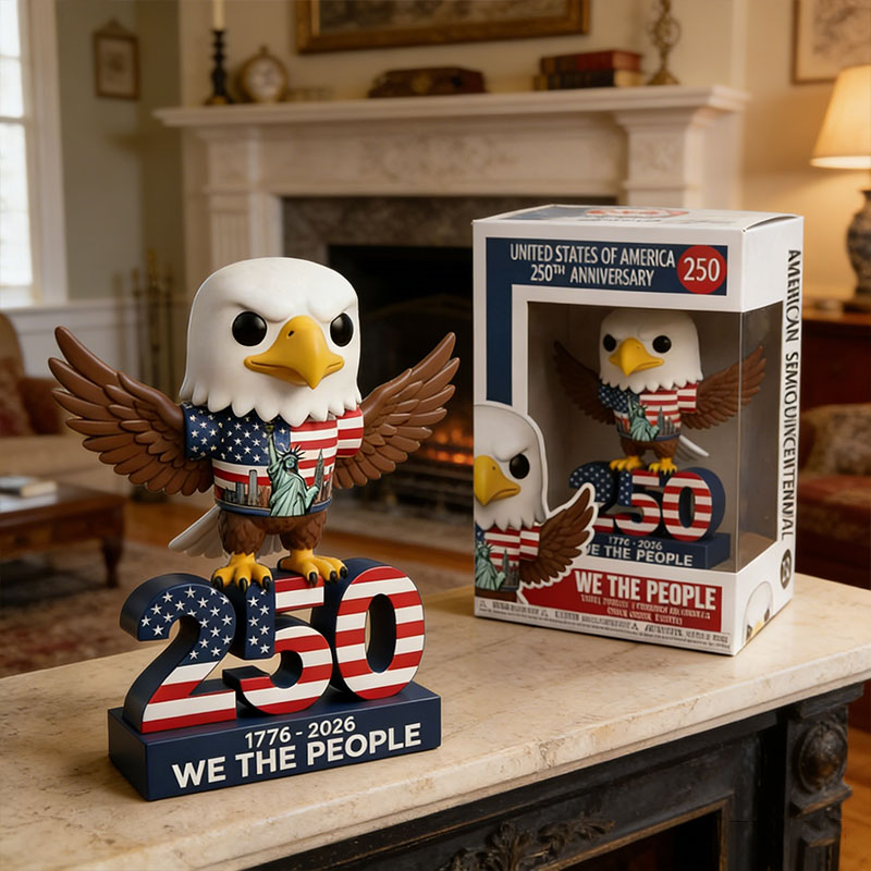 🦅 USA 250th Anniversary Bald Eagle Figurine – Patriotic Collectible 🇺🇸✨
