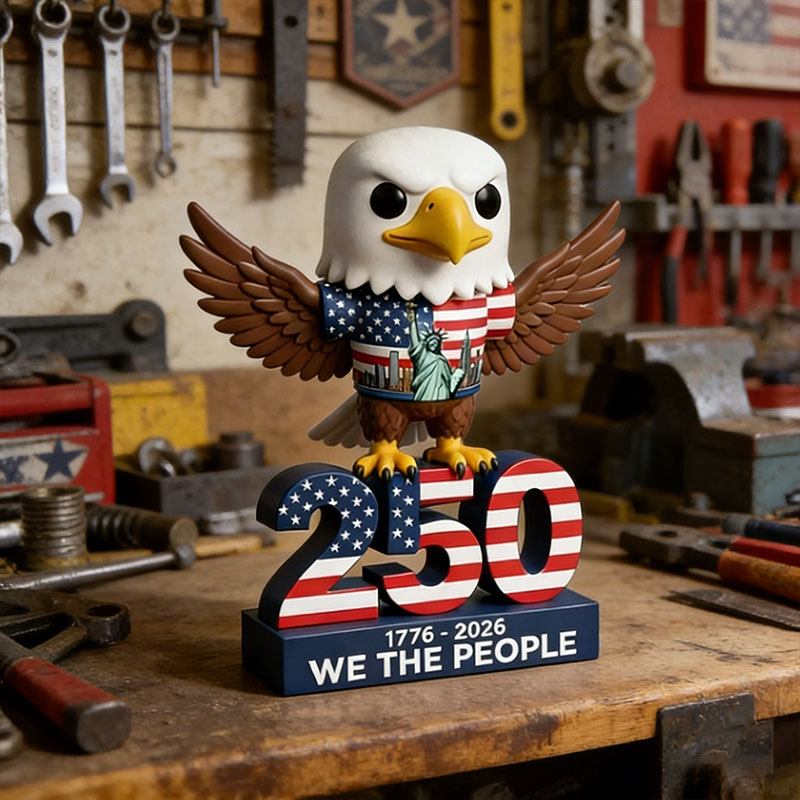 🦅 USA 250th Anniversary Bald Eagle Figurine – Patriotic Collectible 🇺🇸✨