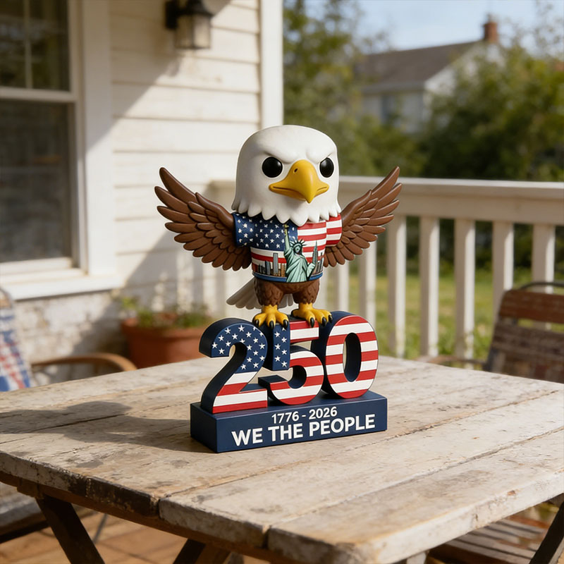 🦅 USA 250th Anniversary Bald Eagle Figurine – Patriotic Collectible 🇺🇸✨