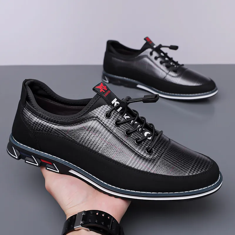 Men's Fashion Calfskin Leather Shoes