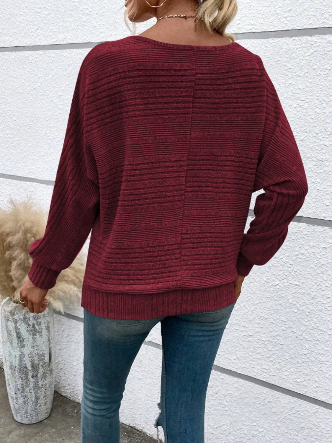 Women's Round Neck Long Sleeve Top