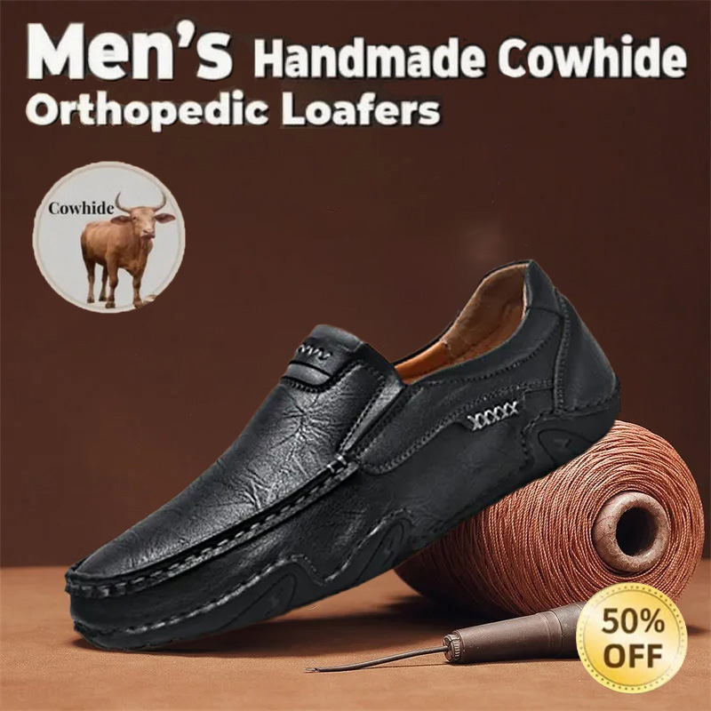 🔥Last Day 50% OFF🔥Men's genuine calfskin leather Slip-On Loafers