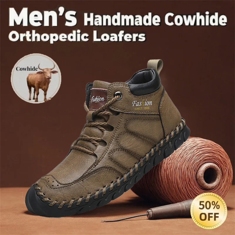 🔥Last day 50% off 🔥Men's handmade anti-collision and anti-slip orthopedic shoes to relieve foot pain