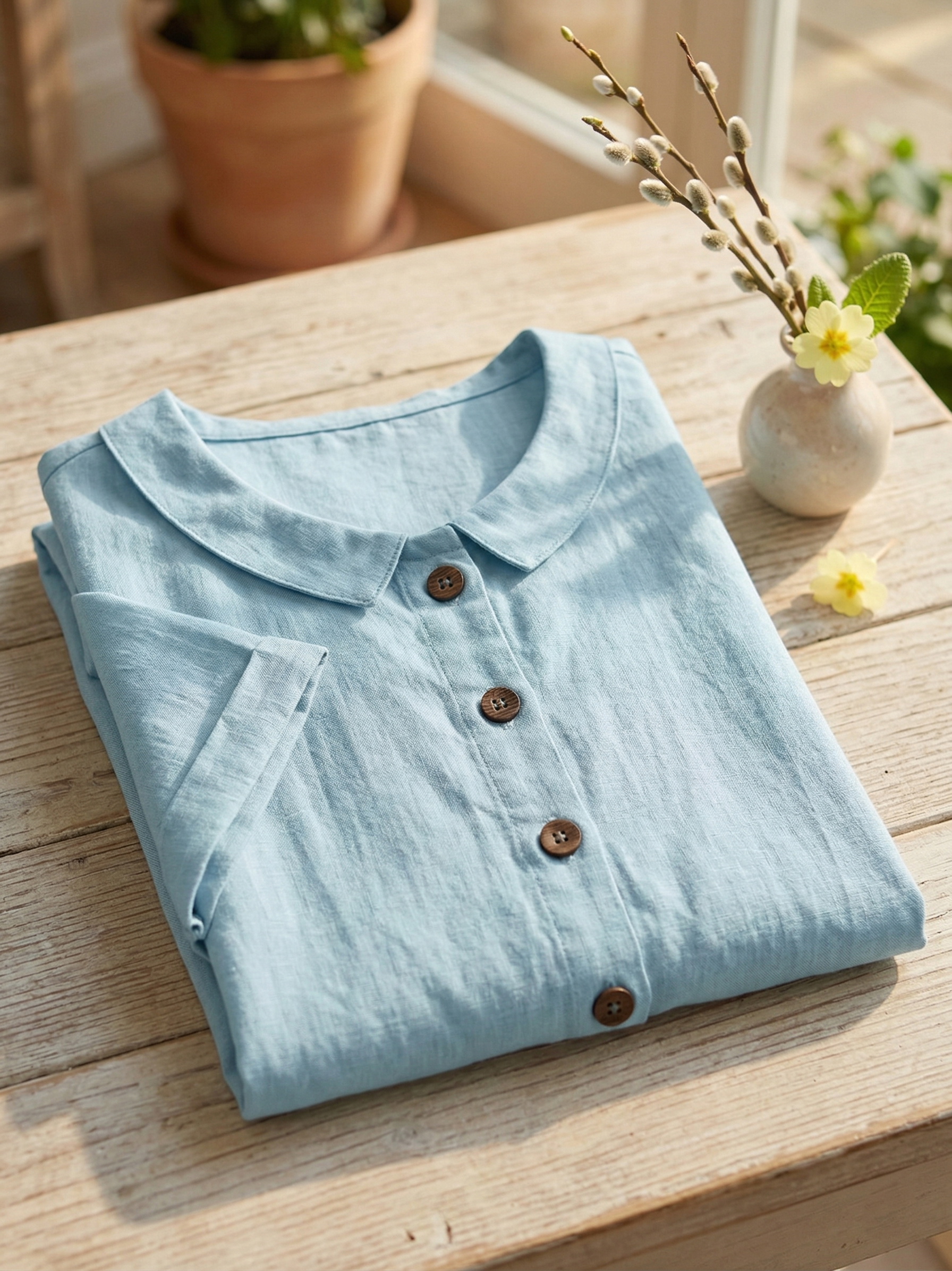 New Arrivals🔥 Women's Round-neck Short-sleeve Casual Loose Cotton-linen Tops