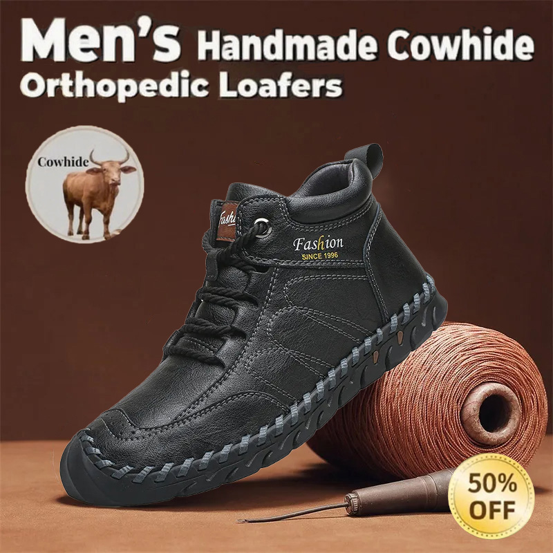 🔥Last day 50% off 🔥Men's handmade anti-collision and anti-slip orthopedic shoes to relieve foot pain