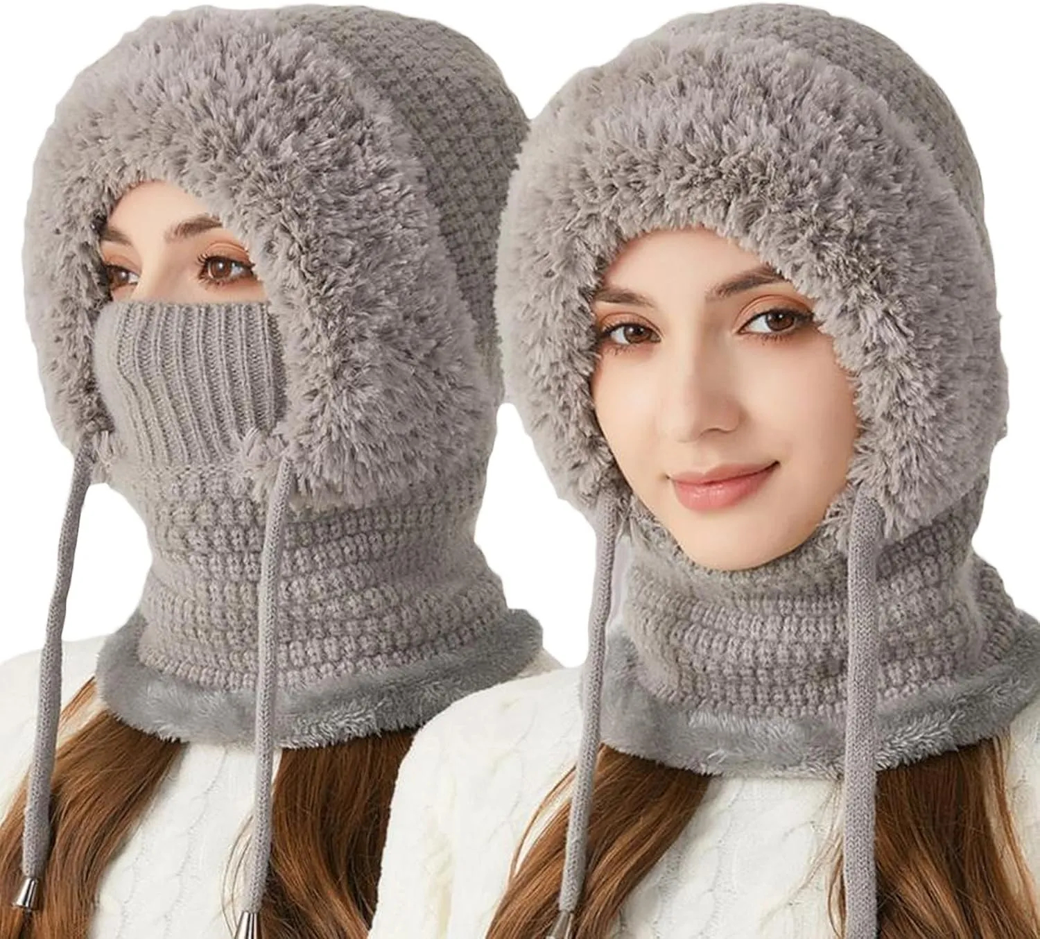3 in 1 Beanie Hat with Scarf and Mask