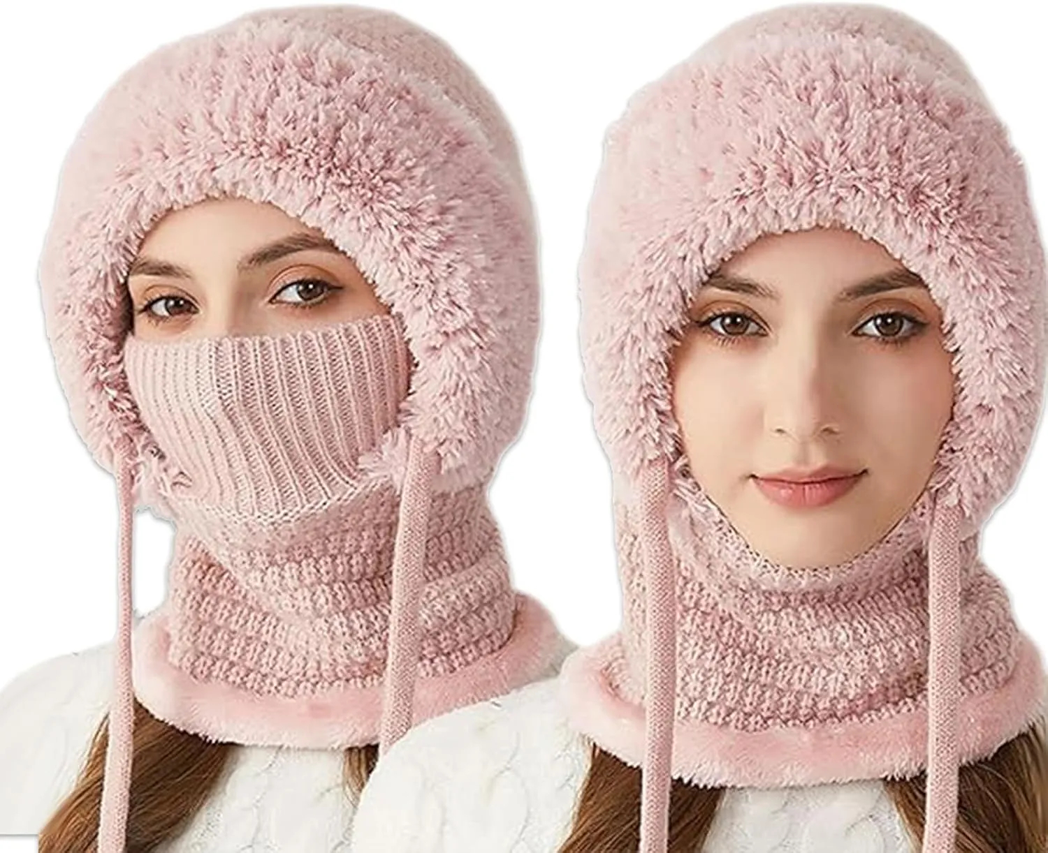 3 in 1 Beanie Hat with Scarf and Mask