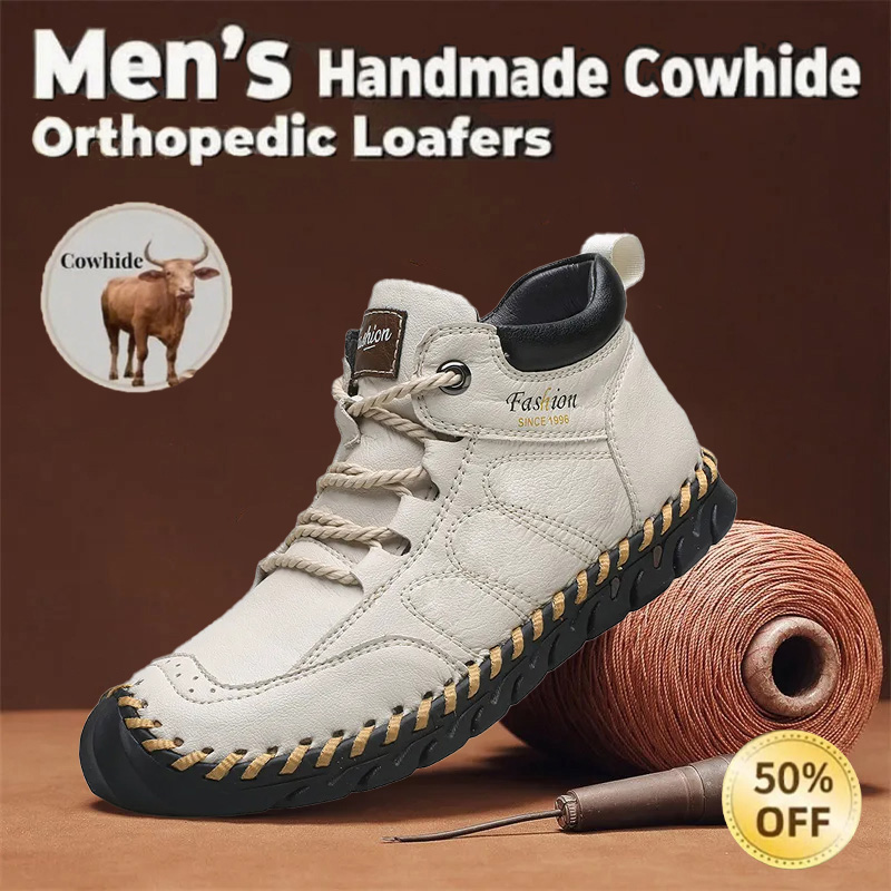 🔥Last day 50% off 🔥Men's handmade anti-collision and anti-slip orthopedic shoes to relieve foot pain