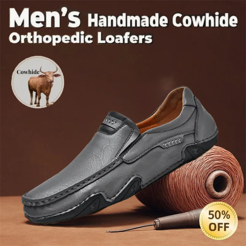 🔥Last Day 50% OFF🔥Men's genuine calfskin leather Slip-On Loafers